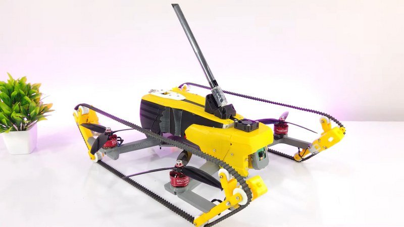 Dual-mode quadcopter tank
