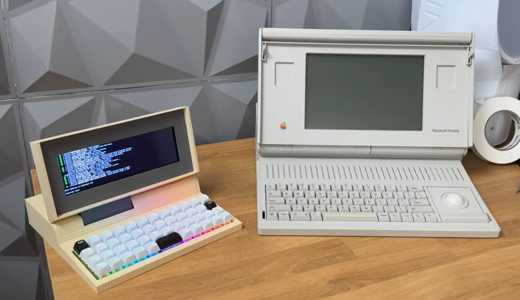 Retro-style mini laptop (Bijon build)