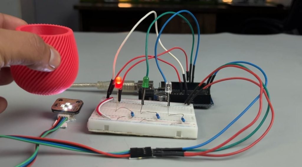 RGB color detection using color sensor with Arduino