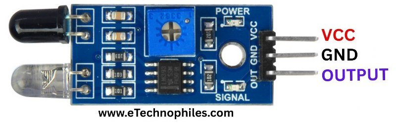 IR obstacle avoidance sensor pinout