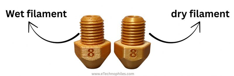 Wet filament VS dry filament print quality