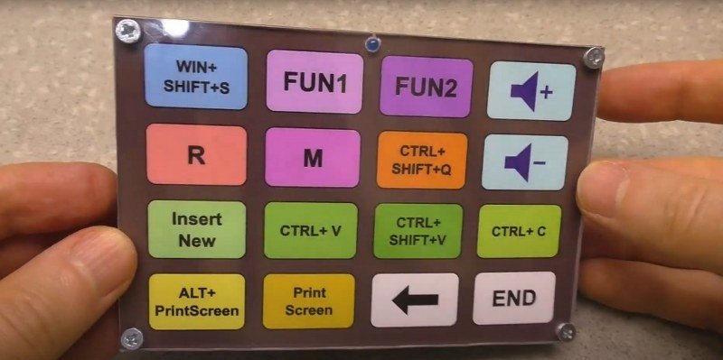 Custom keypad using touch sensors