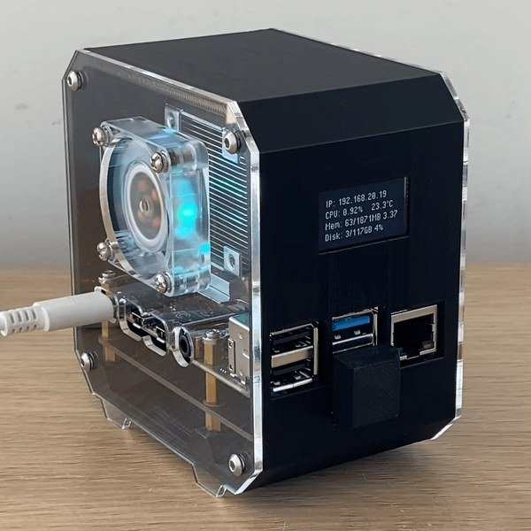 Raspberry Pi 4B SSD Case