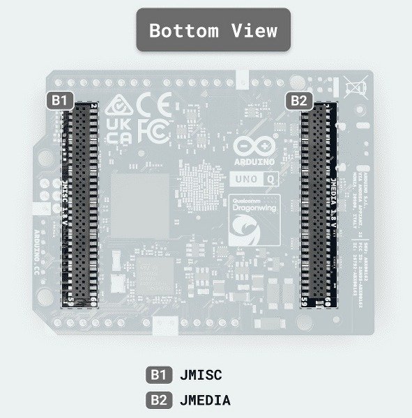 Arduino UNO Q Bottom Headers