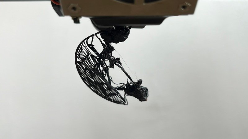 Failed print caused by improper bed leveling