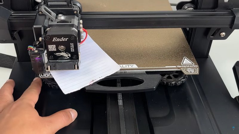 Manual Bed leveling using a piece of paper