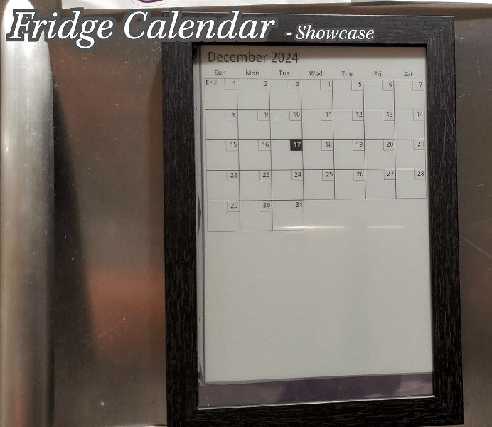Fridge Calendar